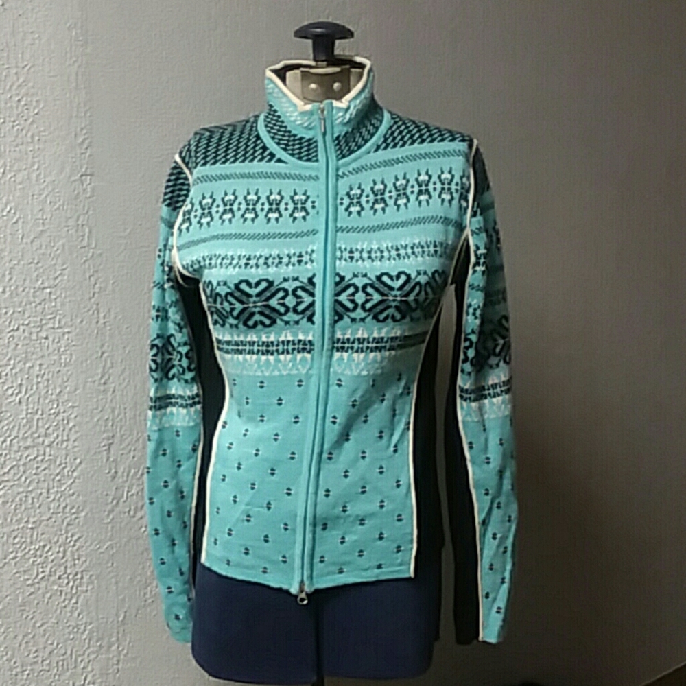 Vintage Woman's Obermeyer zip-up Winter Sweater